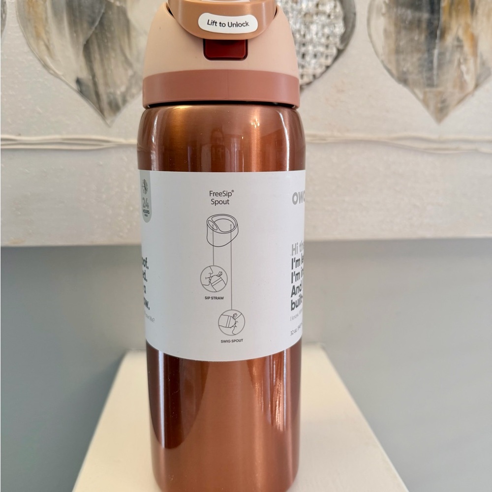 Owala 32 oz In Good Company Metallic Rose Gold